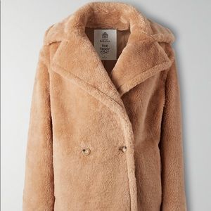 🆕 Aritzia Babaton Teddy Coat Short sz 1 xxs xs
